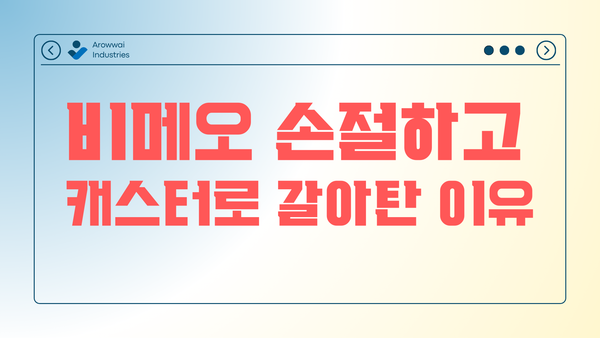 Vimeo와 헤어졌다 (새로운 친구 캐스터 Castr)